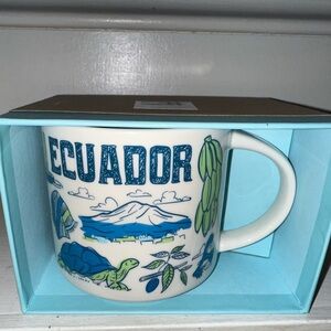 Starbucks Ecuador BEEN THERE Mug - White and Blue 14oz
